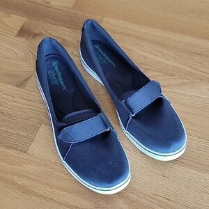 Grasshoppers Ortholite Blue Canvas Velcro Slip-on Shoe